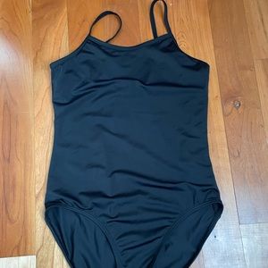 Child Large Black Camisole Leotard